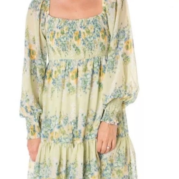 Taylor Green Smocked Dress Size 8 - Picture 2 of 11